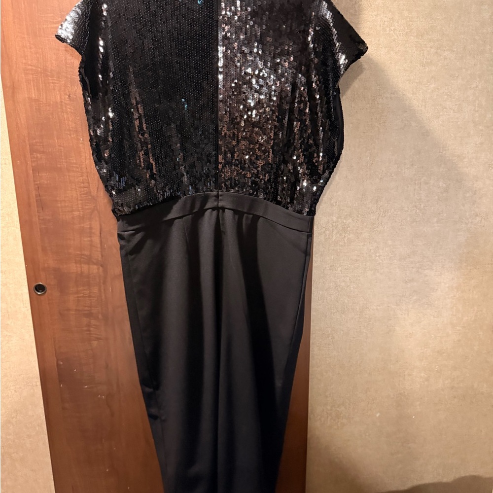 Express Black Sequin Dress